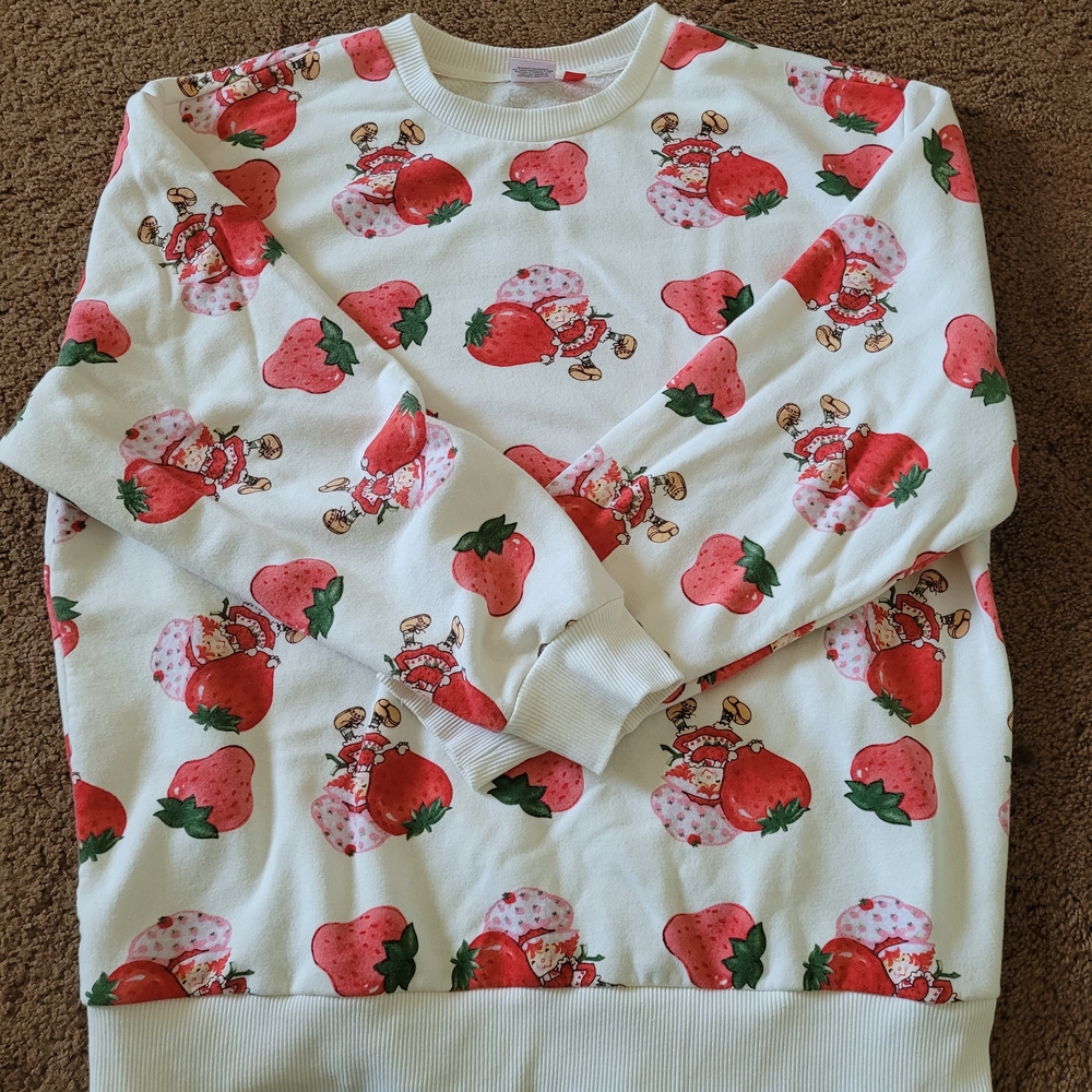 Strawberry Print Sweatshirt